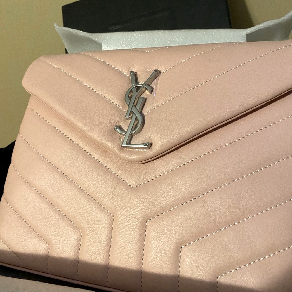 Pink Leather shoulder bag  silver hardware